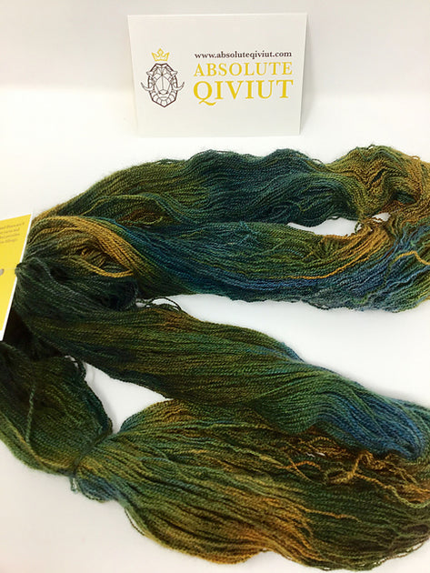 Pure 100% Qiviut Yarn - 2 oz - 3 ply - Indigo – Nunavut Qiviut