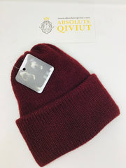 100% Qiviut Arctic Beanie - Arctic red