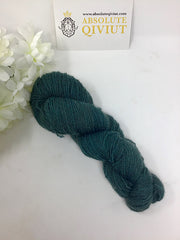 100% Qiviut 2 ply yarn - Turquoise, 100 grams.