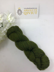 100% Qiviut 2 ply yarn- Lime-100 grams.